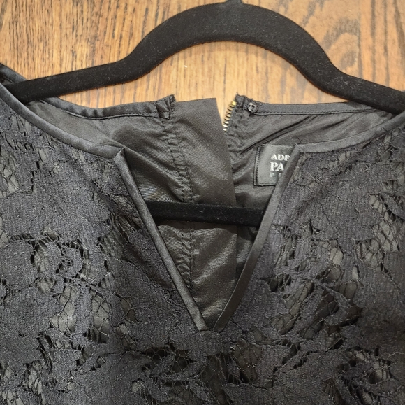 Adrianna Papell Black Lace Mini Dress - Picture 8 of 9